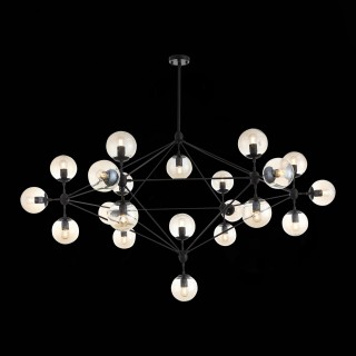 SLE154903-21 Люстра подвесная Черный/Янтарный E27 21*40W LACOTTA-foto2