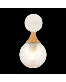 SLE109501-01 Светильник настенный Белый, Светлое дерево/Прозрачный E14 1*60W LIONE-foto6