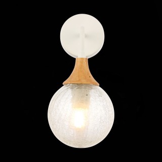 SLE109501-01 Светильник настенный Белый, Светлое дерево/Прозрачный E14 1*60W LIONE-foto6