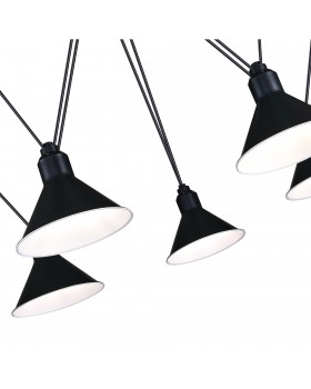 SL1804.403.05 Светильник подвесной ST-Luce Черный/Черный E14 5*60W SVEVO-foto3