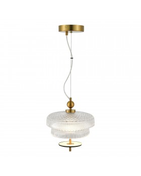 SL6122.313.01 Светильник подвесной ST-Luce Латунь/Прозрачный, Латунь LED 1*8W 3000K ORIENTAL-foto5