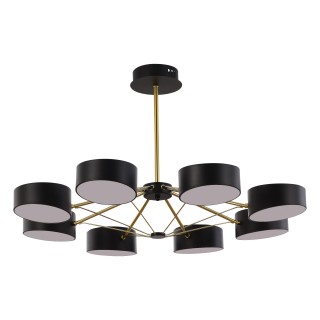 SLE6005-402-08 Светильник потолочный Черный/Черный LED 8*10W VALLE-foto4