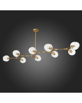 SLE154823-09 Люстра подвесная Золотистый/Прозрачный E27 9*40W RAMETTO-foto6