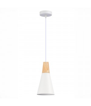 SLE125153-01 Подвес Белый/Белый, Светлое дерево E14 1*40W MODICA-foto2