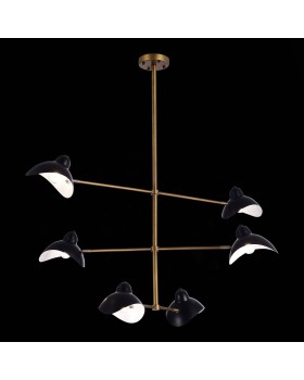 SL1801.303.06 Люстра подвесная ST-Luce Античная бронза/Черный E14 6*60W MINNE-foto4