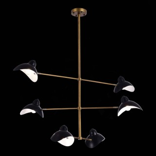 SL1801.303.06 Люстра подвесная ST-Luce Античная бронза/Черный E14 6*60W MINNE-foto4