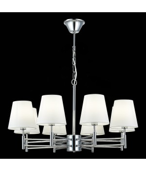 SLE105453-08 Светильник подвесной Хром/Белый E14 8*40W LAGORO-foto9