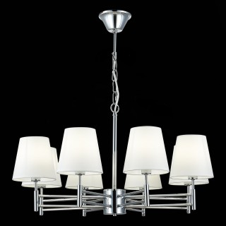 SLE105453-08 Светильник подвесной Хром/Белый E14 8*40W LAGORO-foto9
