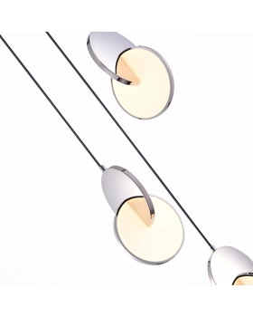 SL6107.103.03 Светильник подвесной ST-Luce Хром/Белый Хром LED 3*12W 3000K Eclisse-foto3
