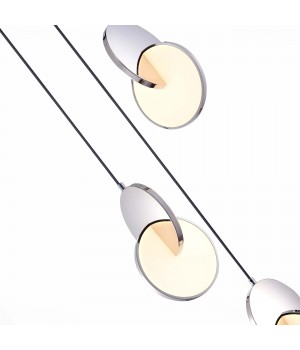 SL6107.103.03 Светильник подвесной ST-Luce Хром/Белый Хром LED 3*12W 3000K Eclisse-foto3
