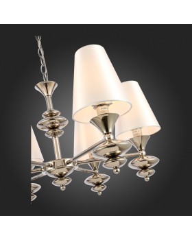 SL1137.103.06 Люстра подвесная Никель/Белый E14 6*40W RIONFO-foto8