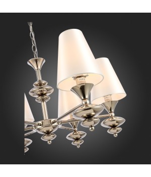 SL1137.103.06 Люстра подвесная Никель/Белый E14 6*40W RIONFO-foto8
