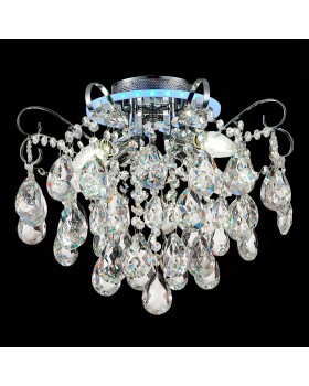 SLE160002-04 Светильник потолочный Хром/Прозрачный E14, LED 4+1*40/5(подсветка)W LITERO-foto8