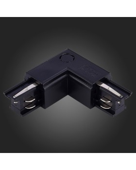 ST030.409.15R Угловой токоподвод правый для трехфазного шинопровода ST-Luce Черный Трехфазная трековая система-foto3