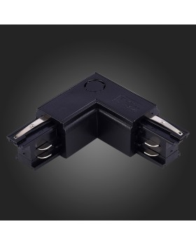 ST030.409.15L Угловой токоподвод левый для трехфазного шинопровода ST-Luce Черный Трехфазная трековая система-foto3