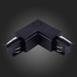 ST030.409.15L Угловой токоподвод левый для трехфазного шинопровода ST-Luce Черный Трехфазная трековая система-foto3