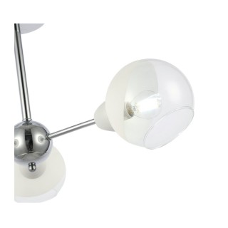 SLE102702-03 Люстра потолочная Хром/Прозрачный, Матовый никель E14 3*40W GIORTE-foto3