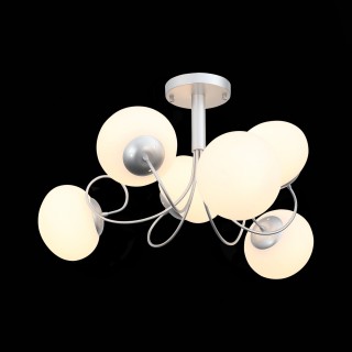 SL717.502.06 Люстра потолочная Серебристый/Белый E27 6*40W ACINI-foto3