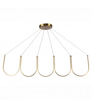 SL6202.213.01 Светильник подвесной ST-Luce Золотистый LED 1*68W 3000K HEIT-foto4