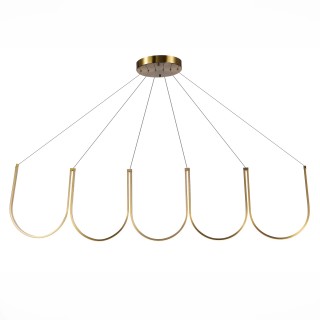 SL6202.213.01 Светильник подвесной ST-Luce Золотистый LED 1*68W 3000K HEIT-foto4