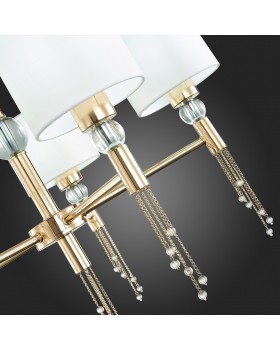 SLE105153-05 Светильник подвесной Золотистый/Белый E27 5*60W PRIMMA-foto9