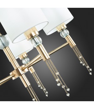 SLE105153-05 Светильник подвесной Золотистый/Белый E27 5*60W PRIMMA-foto9