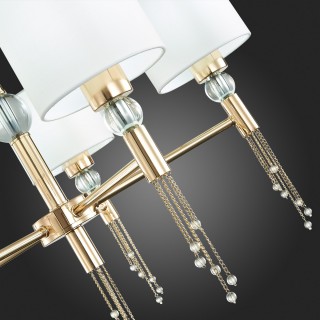 SLE105153-05 Светильник подвесной Золотистый/Белый E27 5*60W PRIMMA-foto9