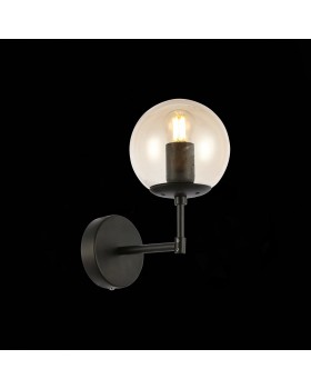SLE154901-01 Светильник настенный Черный/Янтарный E27 1*40W LACOTTA-foto3