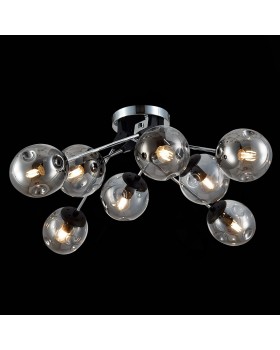 SLE106002-08 Люстра потолочная Хром, Черный/Дымчатый E14 8*40W MAREA-foto9