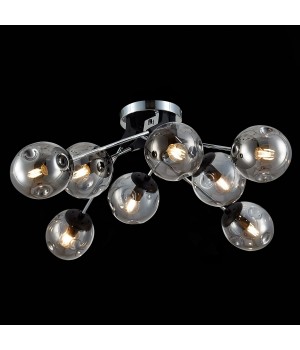 SLE106002-08 Люстра потолочная Хром, Черный/Дымчатый E14 8*40W MAREA-foto9