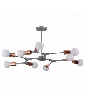 SLE106403-09 Люстра подвесная Серый, Розовое золото E27 9*60W PALARE-foto2