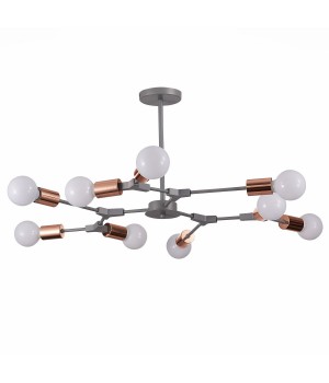 SLE106403-09 Люстра подвесная Серый, Розовое золото E27 9*60W PALARE-foto2