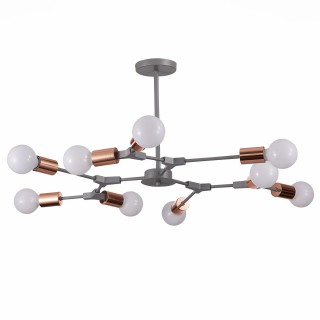 SLE106403-09 Люстра подвесная Серый, Розовое золото E27 9*60W PALARE-foto2