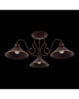 SLE120402-03 Люстра потолочная Темно-коричневый/Черный E27 3*60W CIOLLA-foto3