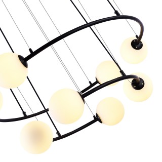 SL1186.403.08 Светильник подвесной ST-Luce Черный/Молочный G9 8*5W ARKOS-foto7