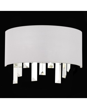 SLE1120-101-02 Светильник настенный Хром/Белый E14 2*40W DAHLIA-foto4