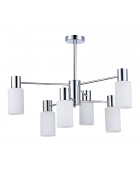 SLE1139-102-06 Люстра потолочная Хром/Белый E14 6*60W GESSI-foto2