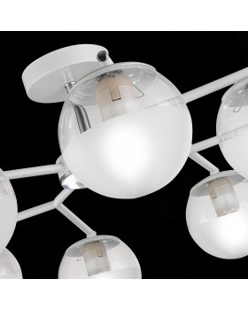 SLE106602-08 Люстра потолочная Белый, Хром/Прозрачный E27 8*60W VERONA-foto6