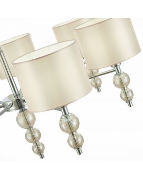 SLE105703-07 Люстра подвесная Хром/Светло-бежевый E14 7*40W RAMER-foto3