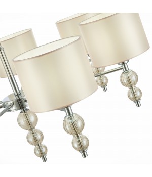 SLE105703-07 Люстра подвесная Хром/Светло-бежевый E14 7*40W RAMER-foto3