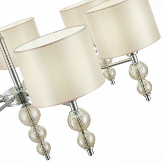 SLE105703-07 Люстра подвесная Хром/Светло-бежевый E14 7*40W RAMER-foto3