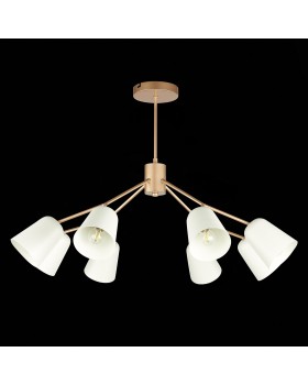 SLE155902-08 Люстра потолочная Золотистый/Белый E14 8*40W MARIO-foto12