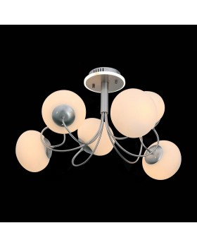 SL717.552.06 Люстра потолочная Серебристый/Белый E27, LED 6*40/3(подсветка)W ACINI-foto9