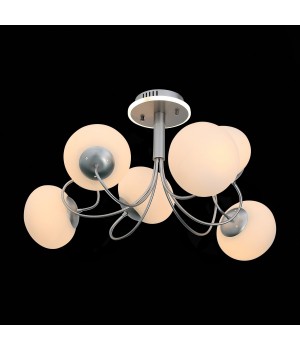 SL717.552.06 Люстра потолочная Серебристый/Белый E27, LED 6*40/3(подсветка)W ACINI-foto9