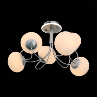 SL717.552.06 Люстра потолочная Серебристый/Белый E27, LED 6*40/3(подсветка)W ACINI-foto9