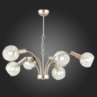 SLE104203-06 Люстра подвесная Шампань/Коньячный E14 6*40W BALCHINO-foto6