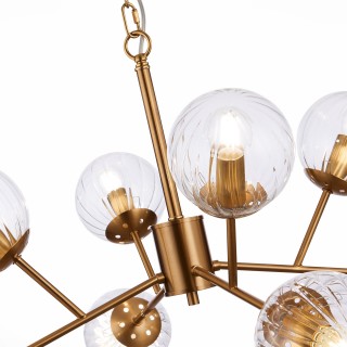 SLE220803-08 Люстра подвесная Латунь/Прозрачный E14 8*40W ANDRIA-foto3