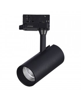 ST661.436.10 Св-к трек. Черный LED 1*10W 3000K 800Lm Ra>90 38° IP20 L130xW60xH195 165-265V Трехфазная трековая система-foto3