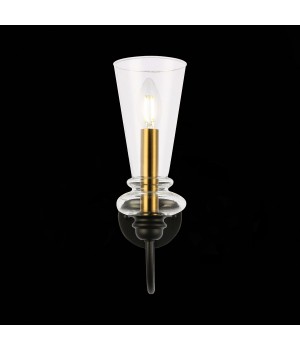 SLE112401-01 Светильник настенный Черный/Прозрачный E14 1*40W RAMMO-foto6