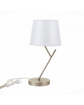 SLE300104-01 Прикроватная лампа Никель/Белый E14 1*40W DENICE-foto2